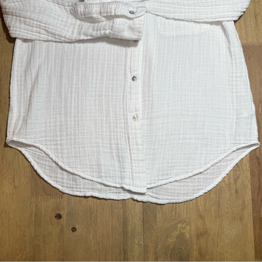Rails Ellis Button Up Shirt, White, S - Picture 9 of 13